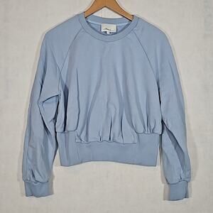 NWOT 3.1 Phillip Lim Raglan French Terry Sweatshirt Light Blue